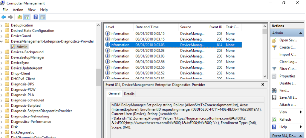 ie zone assignment registry